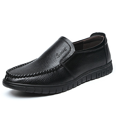 Men's Leather Shoes Leather Spring & Summer Casual Loafers & Slip-Ons ...
