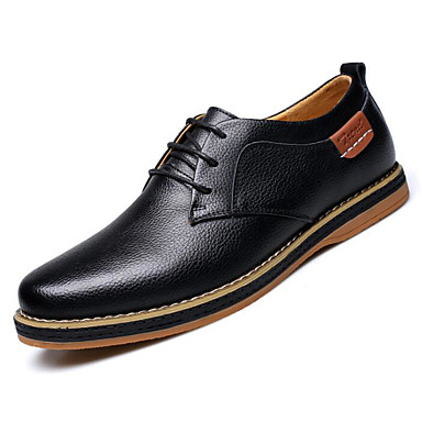 Men's Comfort Shoes Cowhide Fall & Winter Oxfords Black / Blue 7367773 ...