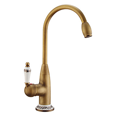 Kitchen Faucet Single Handle One Hole Antique Copper