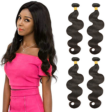 4 Bundles Brazilian Hair Body Wave Unprocessed Human Hair 100