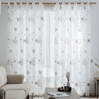 Contemporary Sheer One Panel Sheer Girls Room Curtains 7369746