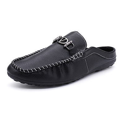 Men's Comfort Shoes Leather Spring / Summer Casual Clogs & Mules Non ...