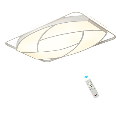 Led Simple Ceiling Lights Rectangle Flush Mount Modern Ambient