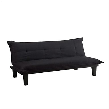 403 19 Black Microfiber Click Clack Sleeper Sofa Bed Futon Lounger
