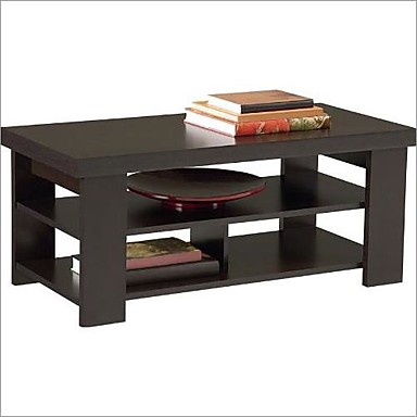 248 84 Modern Coffee Table In Dark Brown Black Forest Finish 248 84 Modern Coffee Table In Dark Brown Black Forest Finish