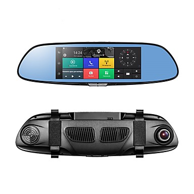 baratos DVR para Carros-PHISUNG C08 1080p Full HD / com câmera traseira / Gravação automática de inicialização DVR de carro 140 Graus Ângulo amplo CMOS 7 polegada IPS / LED Dash Cam com GPS / G-Sensor / Modo de