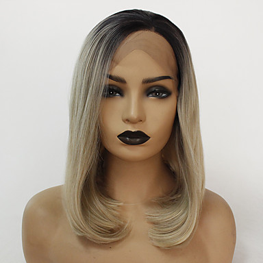 Synthetic Lace Front Wig Straight Lily Side Part Lace Front Wig