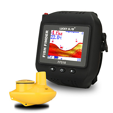 baratos Localizadores de Peixe-152.4 mm Localizadores de Peixe 1 pcs LCD 0.6-73 m Sem Fio Sem Fio Carregável Pesca Geral