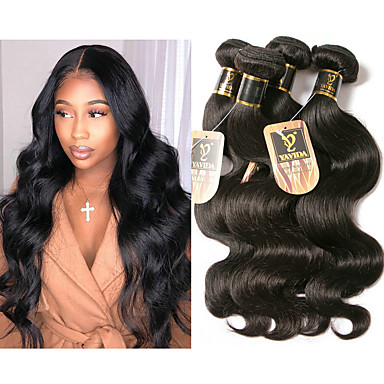 4 Bundles Brazilian Hair Body Wave 100 Remy Hair Weave Bundles