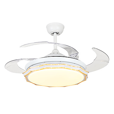 589 94 Qingming Mini Ceiling Fan Ambient Light Painted Finishes Metal Mini Style Tri Color 110 120v 220 240v Warm White White