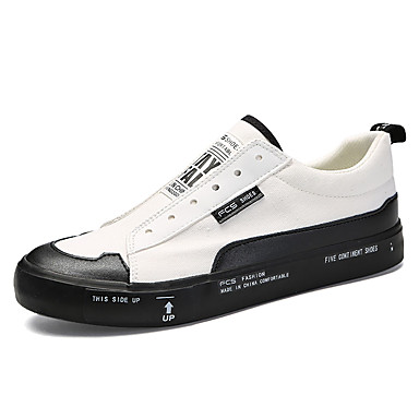 Men's Comfort Shoes PU Summer Sneakers White / Black / Outdoor 7441886 ...