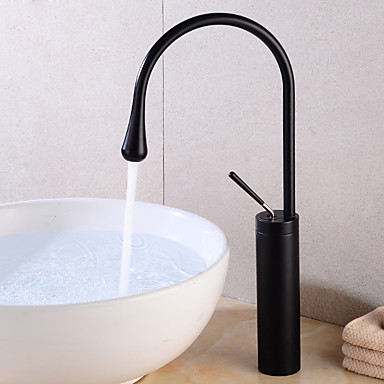 360 drehbare Waschbecken Wasserhahn moderne Diamantschwarz Barss hohe