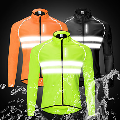 WOSAWE Mens Cycling Jacket Waterproof Breathable MTB Long Sleeves Windproof Coat