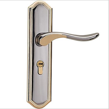 16 14 New Indoor Bedroom Door Lock European Style Simple Door Handle Wooden Door Lock Mute Handle Lock