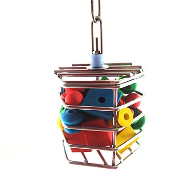 baratos Acessórios para Pássaros-Pássaro Poleiros &amp; Escadas Amigo de Animal de Estimação Brinquedo foco Felt / Fabric Toys Pássaro Metal 16 cm