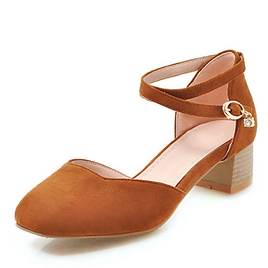 chunky heel square toe