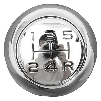 60 mm gear knob Shift Pattern Sticker Vitesse 6-Chrome /& Noir-brillant en forme de dôme Gel