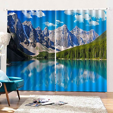 Custom Wholesale 3d Printing Window Curtains Drapes Decorative 100
