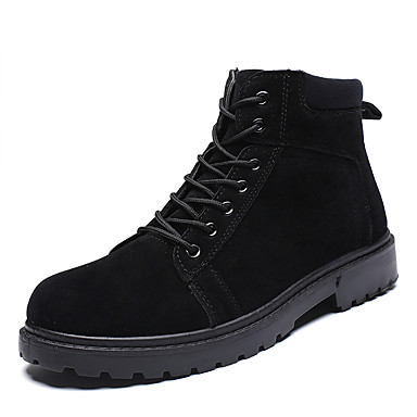 Men's Combat Boots Cowhide Spring / Fall Sporty / Casual Boots Hiking ...