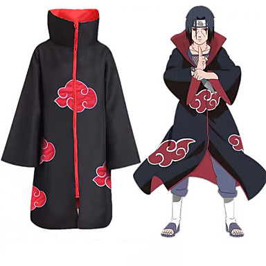Inspired by Naruto Akatsuki Anime Cosplay Costumes Japanese Cosplay Suits Anime Long Sleeve Cloak For Men's