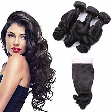 Loose Curl Human Hair Weaves Search Lightinthebox
