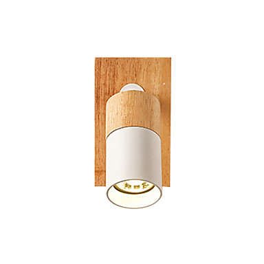 116 95 Led Wall Lamp Minimalist Wall Sconce Wooden Adjustable Reading Light Wall Mounted Rotatable Simple Wall Light Fixtures Mini Corridor Ceiling