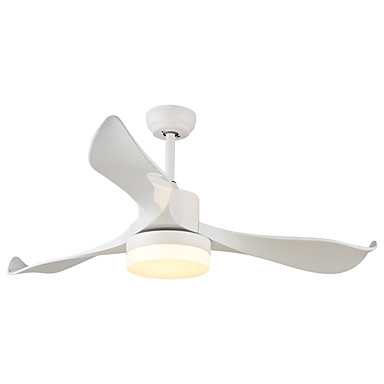 Qingming Circle Mini Ceiling Fan Ambient Light Painted Finishes