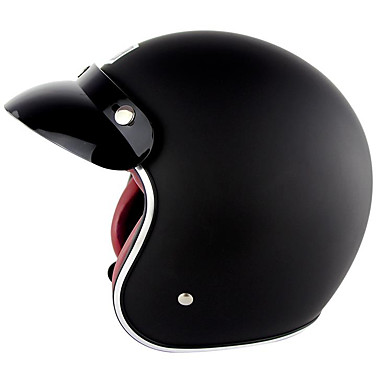 Hombres Mujeres Motocicleta Casco 3//4 Cara Abierta Vintage Casco Moto Jet Scooter Bicicleta Casco Confort Transpirable Seguridad Retro Motocicleta Casco Temporadas Universal