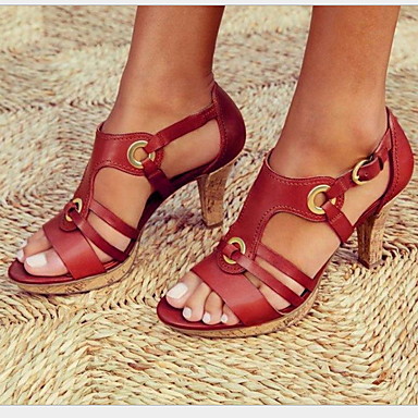 NC Women Zipper Casual Ankle Boots Block Heels Round Toe Buckle Shoes PU Leather