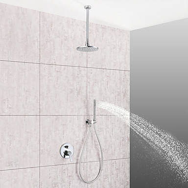 Shower Faucet Bathroom Sink Faucet Contemporary Chrome Ceiling