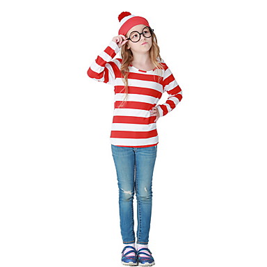 Donde Esta Wally Disfraz Chica Tema Fantastico Halloween Rendimiento Disfraces De Cosplay Fiesta Tematica Disfraces Chica Trajes De Baile Poliester Combinacion 7568861 2021 22 99