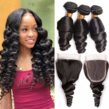 Loose Curl Human Hair Weaves Search Lightinthebox