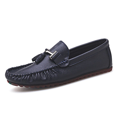 Men's Moccasin PU Summer Casual Loafers & Slip-Ons Non-slipping Blue ...