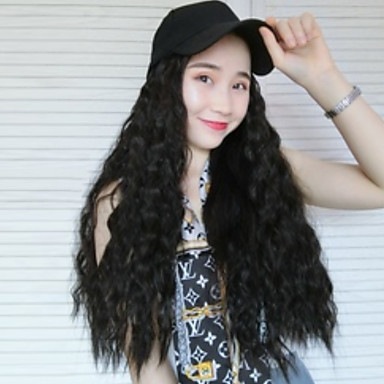 15 92 Synthetic Wig Curly Middle Part Wig Long Medium Auburn Dark Auburn Natural Black Medium Brown Synthetic Hair 20 Inch Women S Women Black