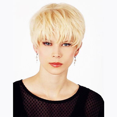 Human Hair Wig Short Straight Natural Straight Bob Pixie Cut