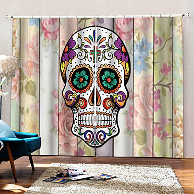 Wholesale Hallowmas 3d Digital Printing Colorful Skull With