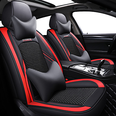 1+1 elegante Auto Coprisedile Coprisedili Nero Ecopelle rivestimenti comfort