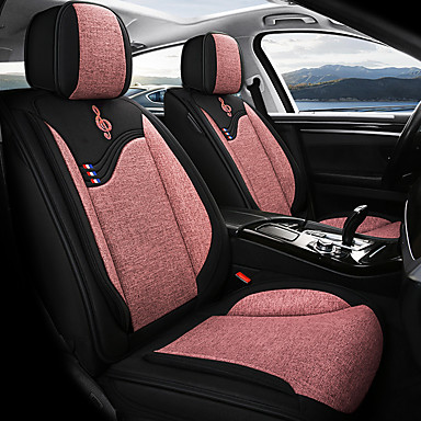 3Black PU Car Interior Accessories Seat Cover Front Rear Seat Cushion Breathable