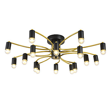 226 43 16 Head Nordic Style Metal Ceiling Lamp Semi Flush Modern Living Room Dining Room Bedroom Ceiling Lights