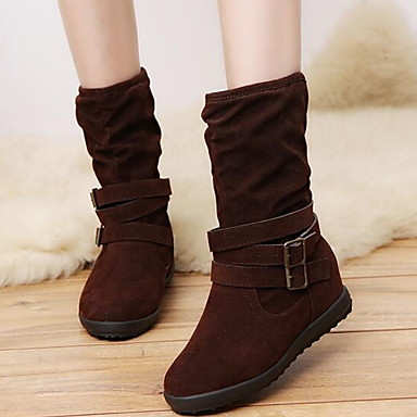suede boots flat heel