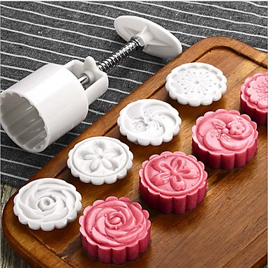 Creative MoonCake Biscuit Mold Mould Flower Tool DIY Decora with Hand SMART