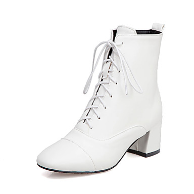 chunky heel square toe