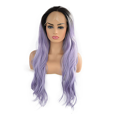 Synthetic Lace Front Wig Body Wave Middle Part Lace Front Wig