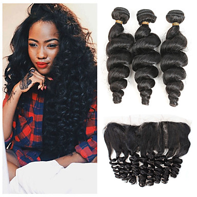 3 Bundles With Closure Hair Extensions Search Lightinthebox