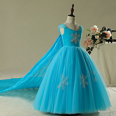 elsa flower girl dress
