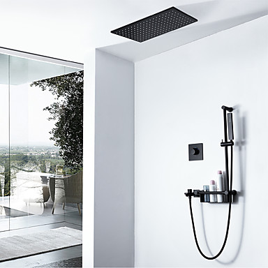 Shower Faucet Contemporary Painted Finishes Wall Installation