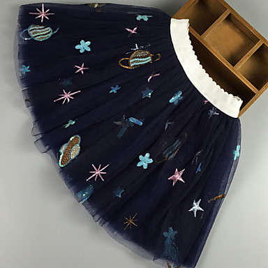 baratos Saias para Meninas-Infantil Para Meninas Quadriculada Saia Azul