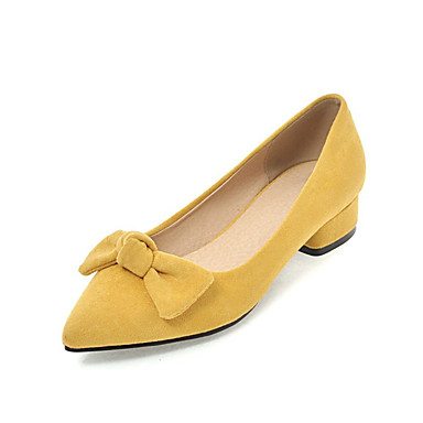 Women's Loafers & Slip-Ons Low Heel Pointed Toe Bowknot Synthetics ...