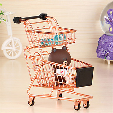 1 Pc Mini Metal Shopping Cart Supermarket Handcart Trolley Kids Toys For Office Home Novelty Decoration Creative Storage Tools Shops Accessories Toys Games Fcteutonia05 De