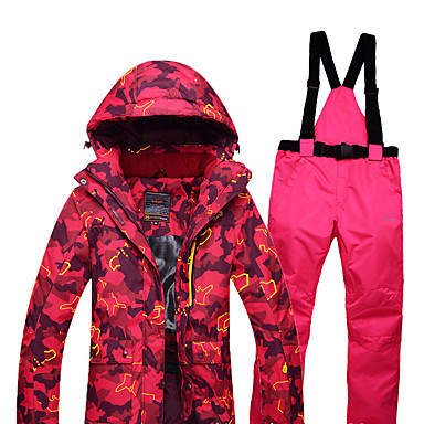ARCTIC QUEEN Women's Ski Jacket with Pants Waterproof Windproof Warm ...